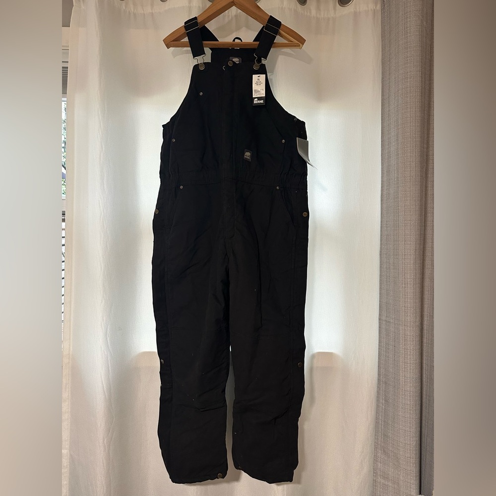 Berne Youth Black Insulated Bib Overalls